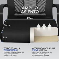 Silla de Oficina Regulable en Altura Multicolor de Malla con Función de Mecedora - details 8