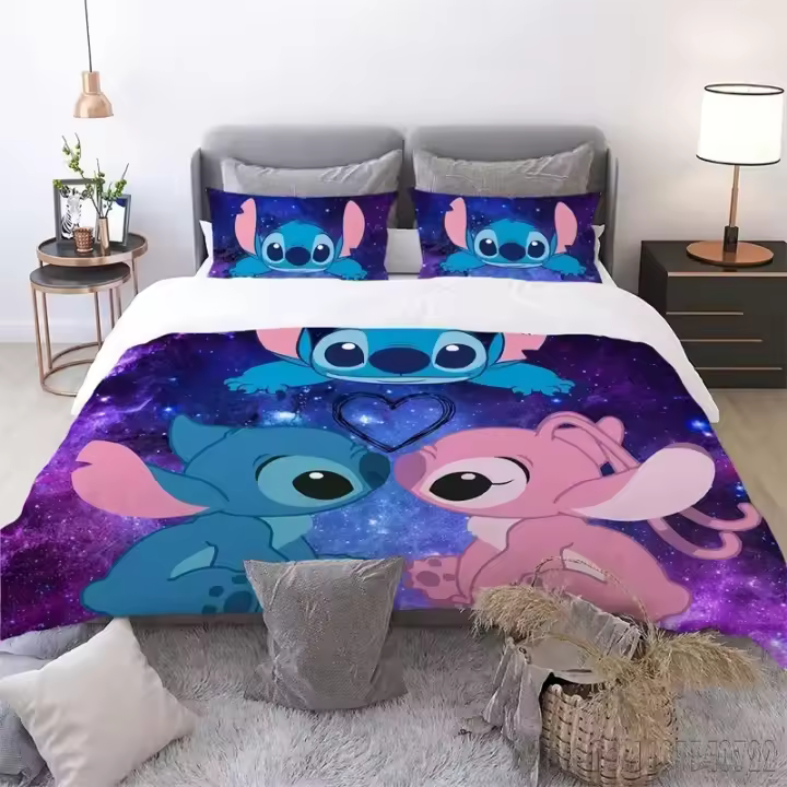 Juego de Fundas de Duvet para Niños Cómodo Cubierta de Amor de Ángulo de Costura - 1