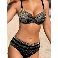 Conjunto de bikini push-up, traje de baño sexy, ropa de playa para mujer, traje de baño con estampado de estrellas - details 6