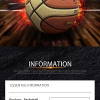 1pc Balón de Baloncesto Tamaño Oficial 7 - Material PU Duradero, Diseño Rojo y Amarillo con Agarre Texturizado Negro, Perfecto para Juego Interior y Exterior, Equipo Deportivo para Adultos, Colores Mixtos, Accesorios de Baloncesto - details 1