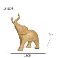 Estatuilla de esculturas de animales para decoración del hogar, elefante de la suerte, estatua de resina, adorno para manualidades, decoración de habitación, regalo de Navidad DIY - details 28