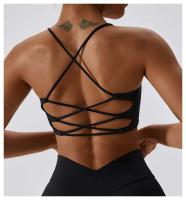 Top de Sport de Corset U-Shaped de Color Sólido Lato Cruzado de Múltiples Correas para Mujeres - details 3
