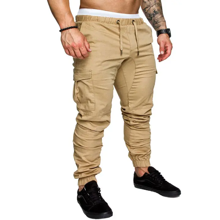Pantalones cargo informales para hombre, pantalón con múltiples bolsillos, a la moda, para exteriores - 1