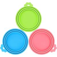 1 tapa de lata de silicona reutilizable para mascotas sin Bpa, adecuada para la mayoría de las latas de perros y gatos de tamaño, mantiene la comida fresca, previene olores bacterianos - details 1