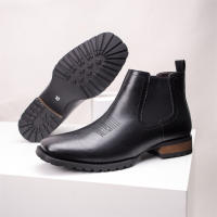 Botas de vaquero occidentales bordadas vintage Botas Chelsea de tacón cuadrado con parte superior baja - details 10