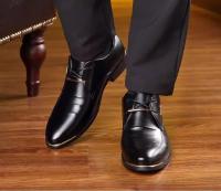 Zapato Social De Negocios Marrón, Zapatos Formales Negros Para Hombre, Traje Informal De Cuero Para Fiesta, Tendencia 20224, Elegante Y Clásico, Oficial Nuevo - details 5