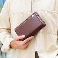 Bolso largo del embrague de los bolsos del bolso del bolso de la tarjeta de la cartera de la PU del negocio de los hombres ocasionales para el hombre - details 14