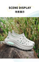 Sandalias Gruesas de Suela con Agujero para Hombres y Mujeres Moda de Playa, Deportes de Ocio, Temperamento Versátil, Pisando Caca - details 13
