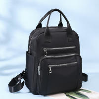 Mochila de viaje informal para mujer, bolso de hombro Oxford impermeable, bolso de mano de gran capacidad, monedero negro, paquete escolar - details 20