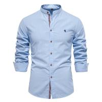 Camisas de Negocios para Hombres Primavera-Verano Moda Japonesa Casual de Algodón y Lino - details 2