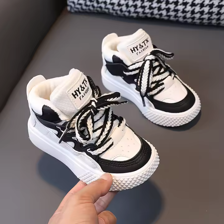 Calzado deportivo para niños Calzado de algodón cálido para niños Calzado de tablero de vellón Calzado casual para niños - 1