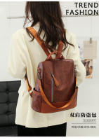 Mochila antirrobo de cuero vintage para mujer, mochila de trabajo de gran capacidad, mochila de hombro informal para mujer - details 3