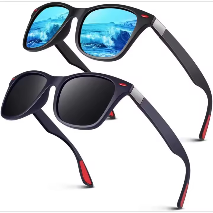 Gafas de Sol Hombre Mujer Polarizadas Ligeras TR90 Clásicas Rectangulares Protección UV400 Conducir Pesca Gafas - 1