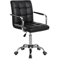 Silla de Oficina Giratoria con Ruedas Ajustable en Altura, Carga de 120Kg, Respaldar Marrón Claro - details 18