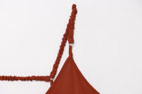TRAFZA-vestidos Midi elegantes de verano para mujer, estilo pijama, lisos, sin mangas, con espalda descubierta y cuello en V, vestido plisado con tirantes drapeados - details 12