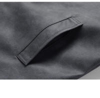 New Solid Leisure Port Wind Man Coat Outdoors Simplicity Fashion Jacket Spring Autumn Retro Style Flip Collar Leather Jacket Man - details 8