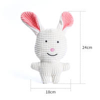 Juguetes de peluche de animales de vaca rosa para mascotas, juguetes chirriantes para masticar, silbidos, ardilla envuelta, lindo - details 10