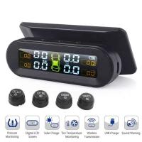 Sensores TPMS para coche, sistema de supervisión de presión de neumáticos, ordenador a bordo, diagnóstico Solar/USB, todoterreno, 4x4, accesorios para automóviles - details 0
