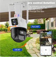 Cámaras de vigilancia exterior 360 grados doméstico wifi Internet remoto inteligente Visión nocturna alarma vigilancia - details 1