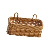 Cesta de almacenamiento decorativa para colgar en la pared, ahorro de espacio con asa, cesta de almacenamiento tejida, cesta para plantas de jardín de gran capacidad - details 2
