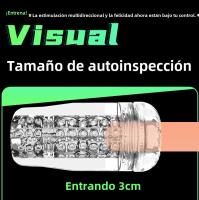 Masturbador masculino, masaje de succión de pene, ejercicio, juguete sexual masculino Visual transparente, Masterbator para hombres, Vag endeus Pussey - details 15