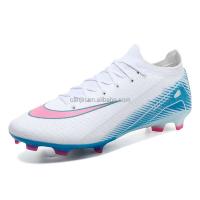Nuevos zapatos ligeros de punto para niños y niñas, zapatos de fútbol antideslizantes con clavos, zapatos de entrenamiento para deportes al aire libre - details 0