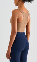 Hamidou Sujetador deportivo Sexy para mujer, Top elástico ajustado para gimnasio, sujetadores de Yoga, Top corto, ropa elástica, ropa interior deportiva para mujer - details 12