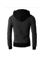 Chaqueta de Moda con Capucha para Hombres en Otoño-Invierno Ajuste Delgado, Cuello de Pañuelo, Abrigo de Vellón Casual - details 6