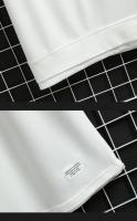 Traje De Verano Para Hombre Con Estampado De Waffle Conjunto Casual De Camiseta Y Shorts Color Sólido Talla Grande - details 23
