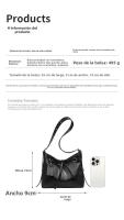 Bolso retro Nuevo bolso de mano de gran capacidad Bolso ligero de moda de lujo para las axilas Bolso de hombro portátil premium informal - details 9