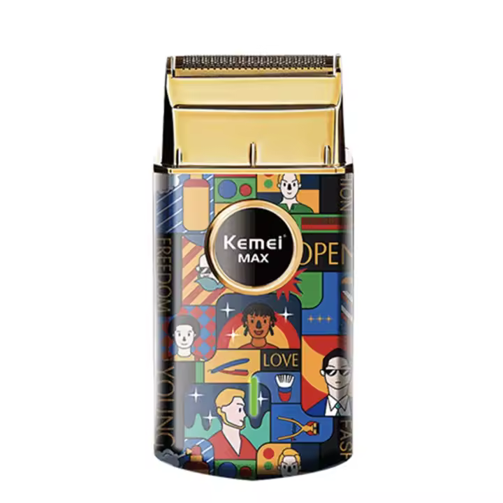 Kemei Uno-afeitadora inalámbrica de lámina única, profesional de iones de litio maquinilla de afeitar, sin irritación - 1