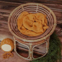 Newborn Photography Props Woven Rattan Basket Retro Split Chair Baby Girl Boy Photo Shoot Sofa Bed Studio Photo Accessoires - details 7