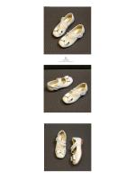 Zapatos de cuero para niñas, zapatillas planas de princesa con pajarita, zapatos de flores para niñas, zapatos planos informales para niños, zapatos de tacón bajo para baile y boda, suaves - details 4