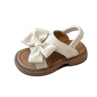 Sandalias para niñas 2025 verano nueva niña pequeña arco princesa zapatos banda elástica moda estilo extranjero zapatos de playa - details 0