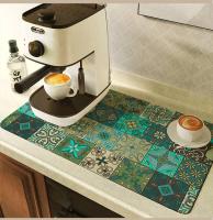 Almohadilla de drenaje para máquina de café, estera súper absorbente para secado de platos, almohadilla de drenaje para vajilla, alfombra de secado rápido, mantel individual para vajilla de cocina - details 13