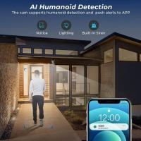 Cámara Wifi de doble lente 4K de 8MP para exteriores, cámara de seguridad PTZ con Zoom 10X, visión nocturna, cámara de movimiento automático, aplicación Espion Wifi P6Slite - details 6