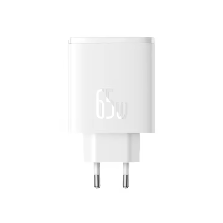 Baseus Cargador GaN 65W Carga Rápida Portátil para iPhone 16, 15, 14, Laptops - 1