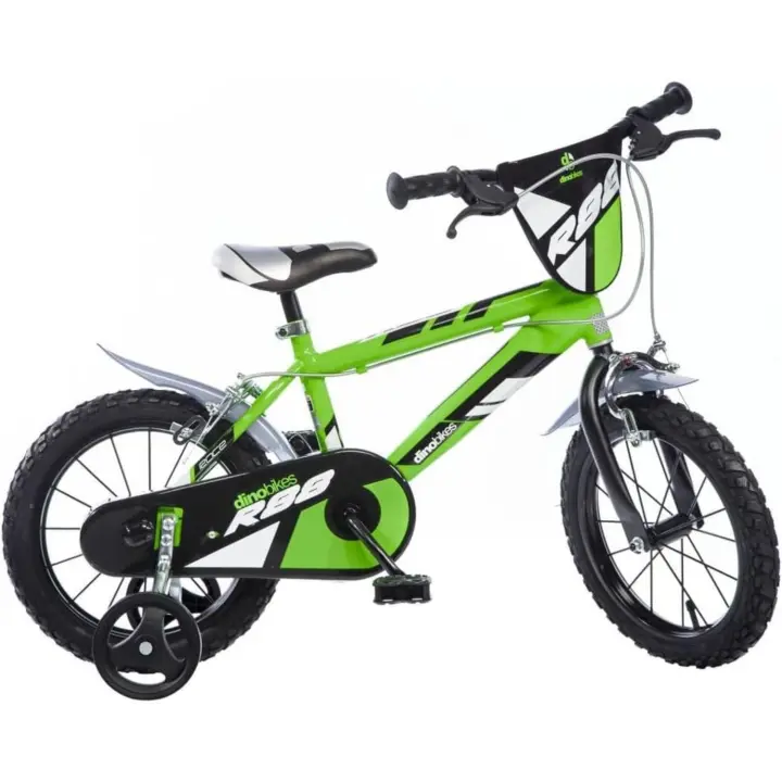 Bicicleta para Niños de 5 Años 16 Pulgadas Chica y Niño Ruedas y Freno Trasero Verde - 1