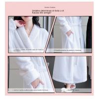 Bata de baño gruesa para bebé, camisón de Cachemira para hombre, ropa de baño de franela para mujer, pijama - details 4