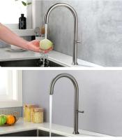 Grifo cepillado de níquel/pistola gris/oro, grifos de fregadero de cocina de un solo mango giratorios de 360 ​​grados de acero inoxidable 304 - details 5