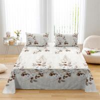Sábana de Tela Suave de Temporada Toda Diseño Floral Plano 230x230cm Comodidad Tactile sin Funda de Almohada - details 1