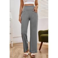 Pantalones de pierna ancha para mujer, cintura alta, lisos, rectos, tres nuevos en otoño, moda coreana, cómodos - details 19