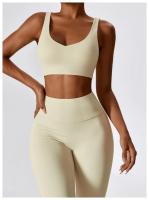 Traje de Yoga Deslizante para Mujer Entrenamiento de Baile Secado Rápido Fitness y Ocio Conjunto de Deporte de Dos Piezas Chaleco+Pantalones - details 21