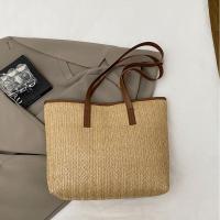 Elegante bolso de paja tejido de verano, bolso de hombro de paja informal bohemio, bolso de mano de playa de ocio para damas/niñas - details 10