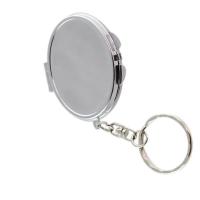 Espejo cosmético de doble cara con forma cuadrada ovalada y corazón redondo, llavero plegable de Metal, Mini espejo de maquillaje - details 7