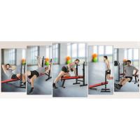 ISE Banco de pesas multifuncional con soporte de mancuernas ajustabl SY-544-BK