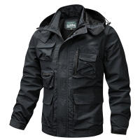 Chaqueta de Nylon para Hombres CHAIFENKO Abrigo Ligero con Múltiples Bolsillos - details 3