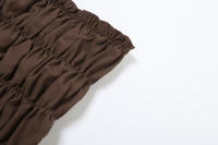 BUNO-Conjunto de 2 piezas con transparencias de gato extraño para mujer, Tops cortos con solapa y cuello oblicuo y manga acampanada + minifaldas ajustadas con niveles, traje elegante de tendencia - details 31