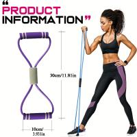 4pcs/set 8-shaped Tension Belt With Handles, Elastic Yoga Resistance Band - details 2