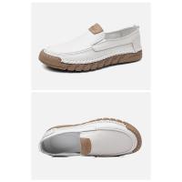 Nuevos zapatos informales de cabeza redonda para hombres, mocasines de cuero para hombres - details 34